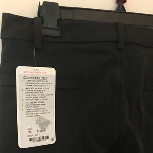 Lululemon Commission Pants in Black 34 NWT